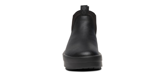 Women's OOmega Leather Londoner - Black front view