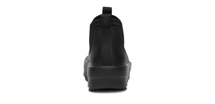 Women's OOmega Leather Londoner - Black back view