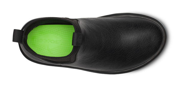 Women's OOmega Leather Londoner - Black top view
