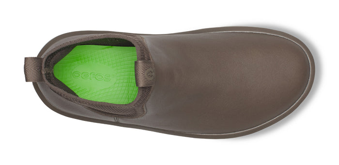 Women's OOmega Leather Londoner - Truffle top view