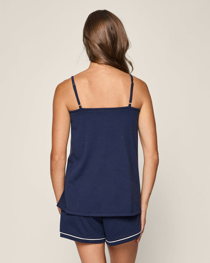 Women's Pima Sylvie Short Set in Navy in Navy#Color_Navy