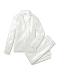 Women's Sequin Pajama Set in White