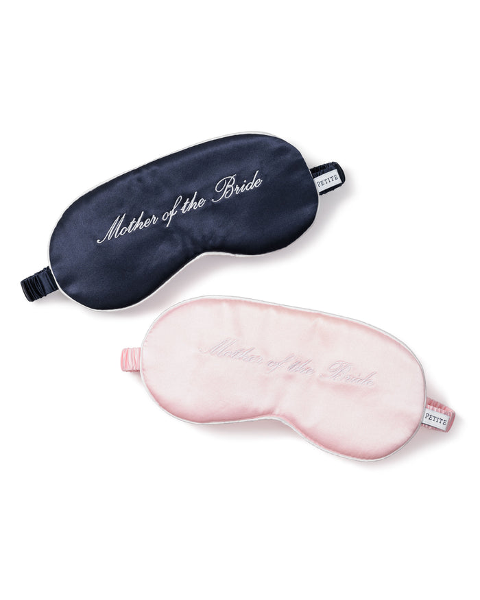 Women's Silk 'Mother of the Bride' Sleep Mask in Pink#Color_Pink