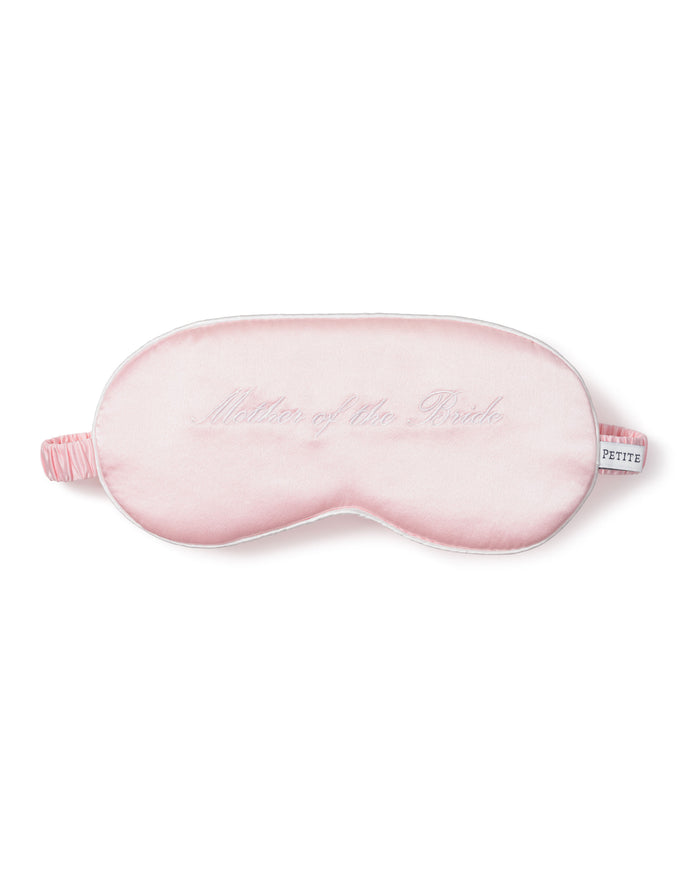 Women's Silk 'Mother of the Bride' Sleep Mask in Pink#Color_Pink