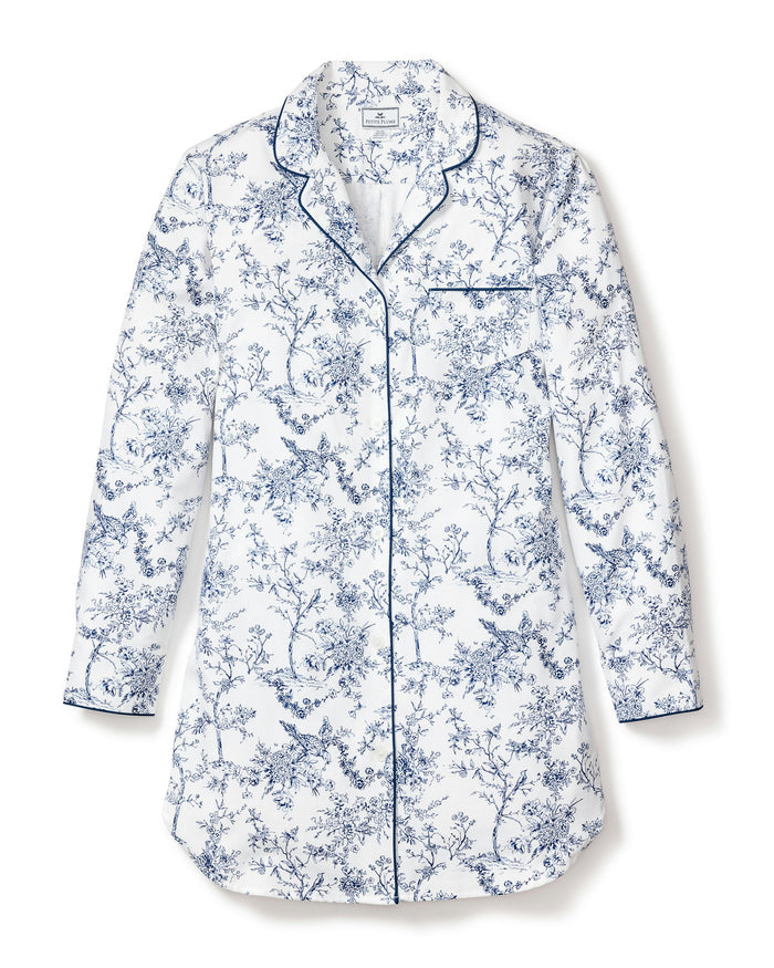 Women's Twill Nightshirt in Timeless Toile  in Timeless Toile#Colorway_Timeless Toile